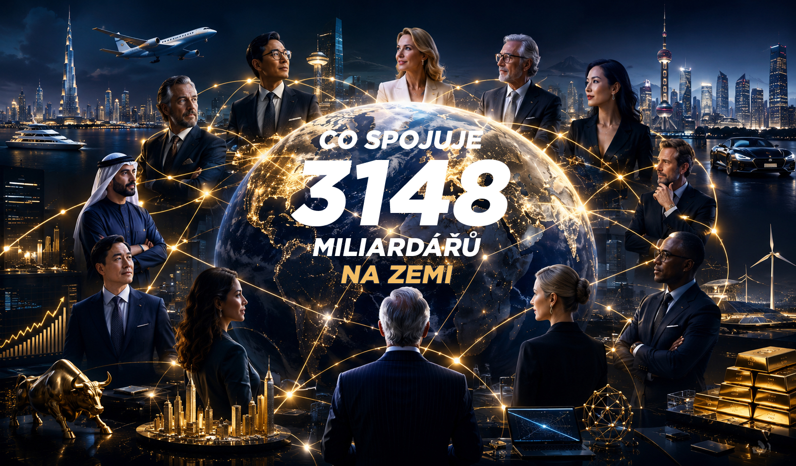 Co spojuje 3110 miliardářů na zemi?